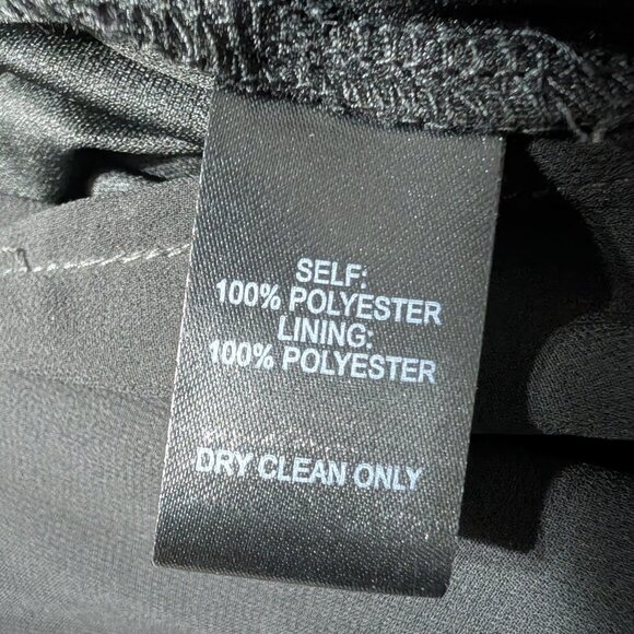 Lulus Size Medium Heavenly Hues Black Chiffon Deep V-Neck Maxi Dress - Picture 12 of 12